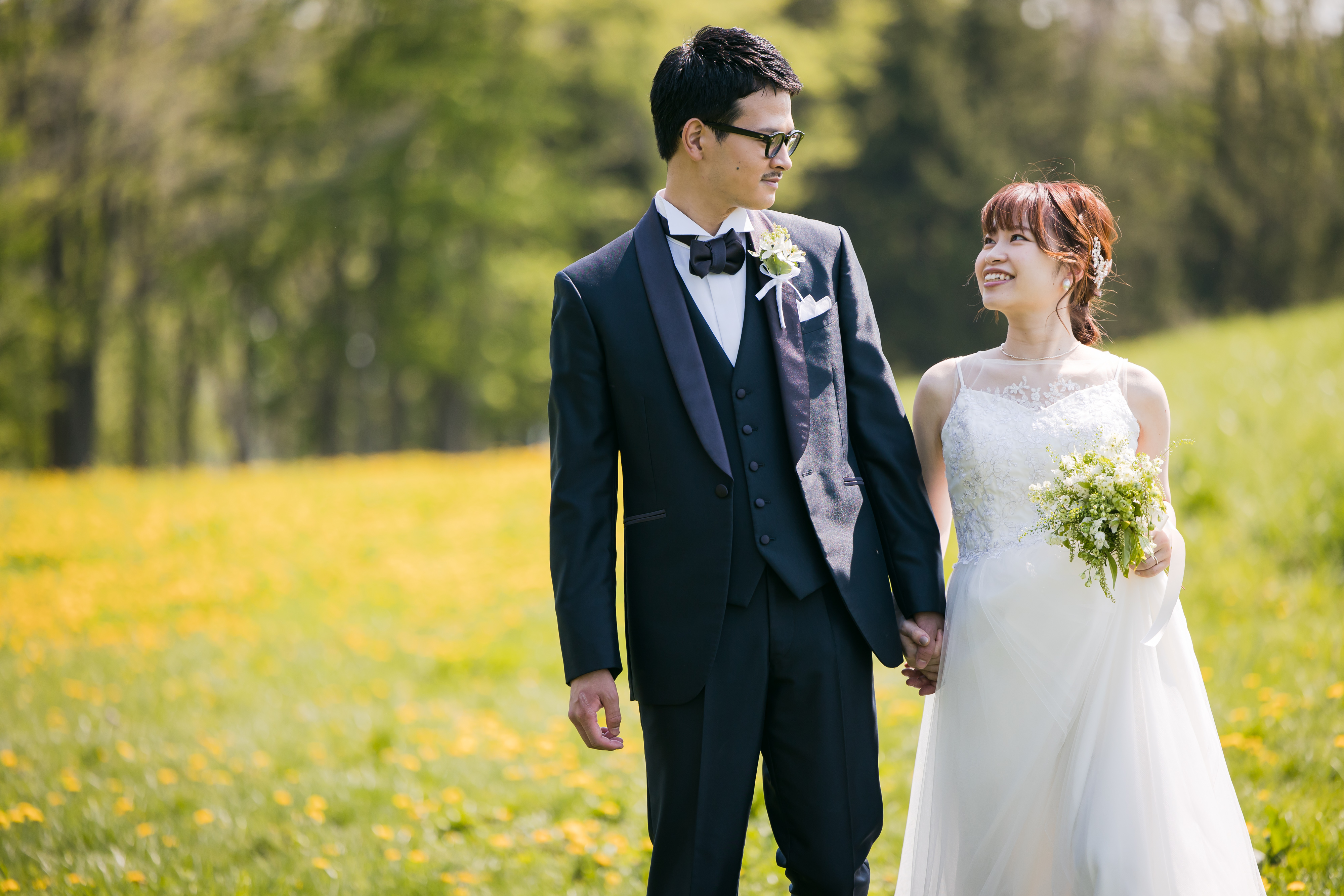 春の風を感じながら家族で結婚式